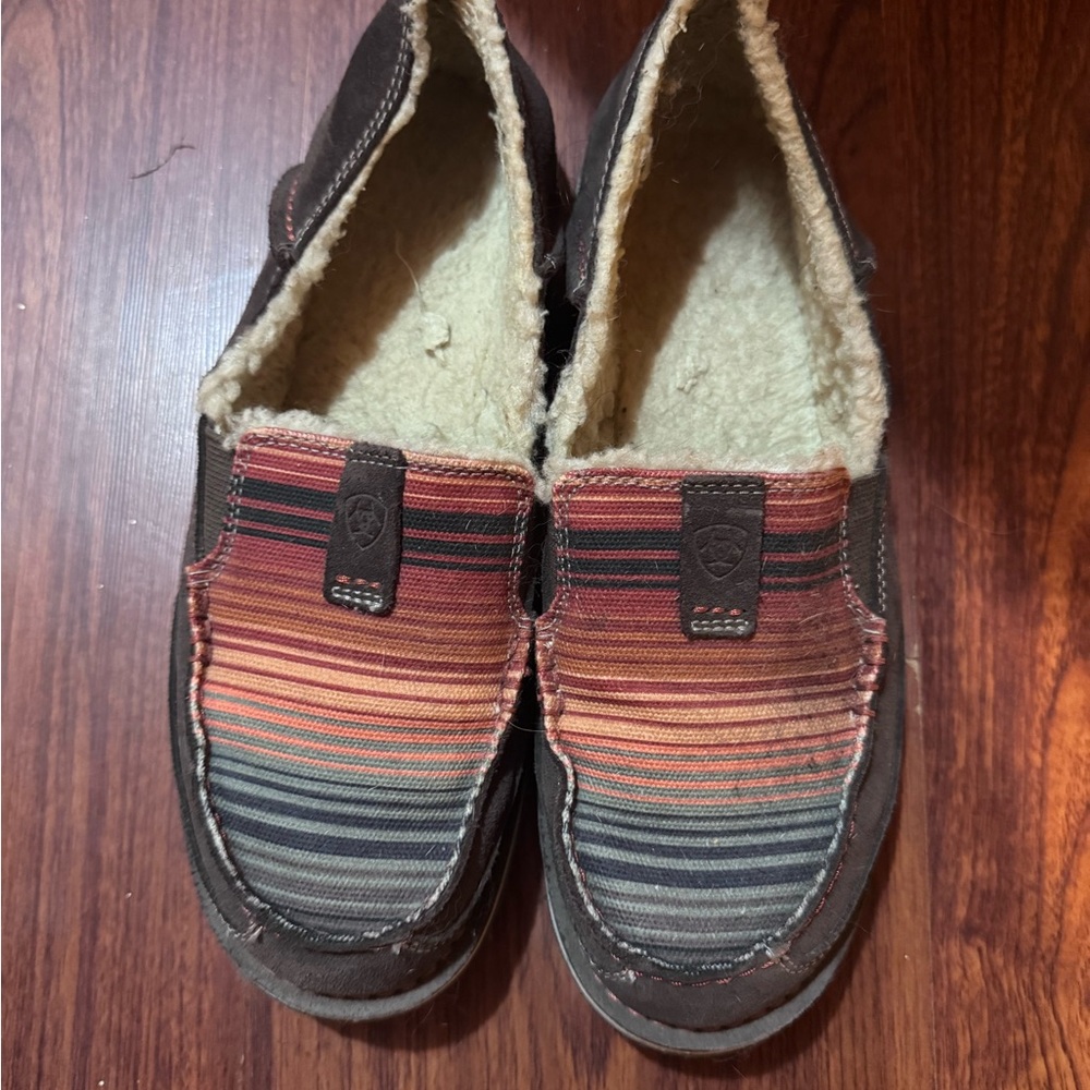Ariat Striped Slip-On Shoes with Fleece Lining